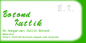 botond kutlik business card